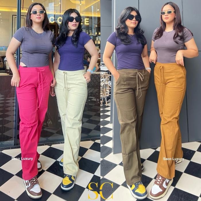 YUKI- BB 50 KG SAMPAI BB 100 KG Celana KULOT Cargo PANTS WANITA JUMBO *