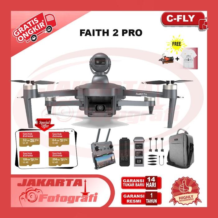 C-Fly Faith 2 Pro GPS 6KM WiFi FPV Drone with 3-Axis Gimbal 4K HD Cam