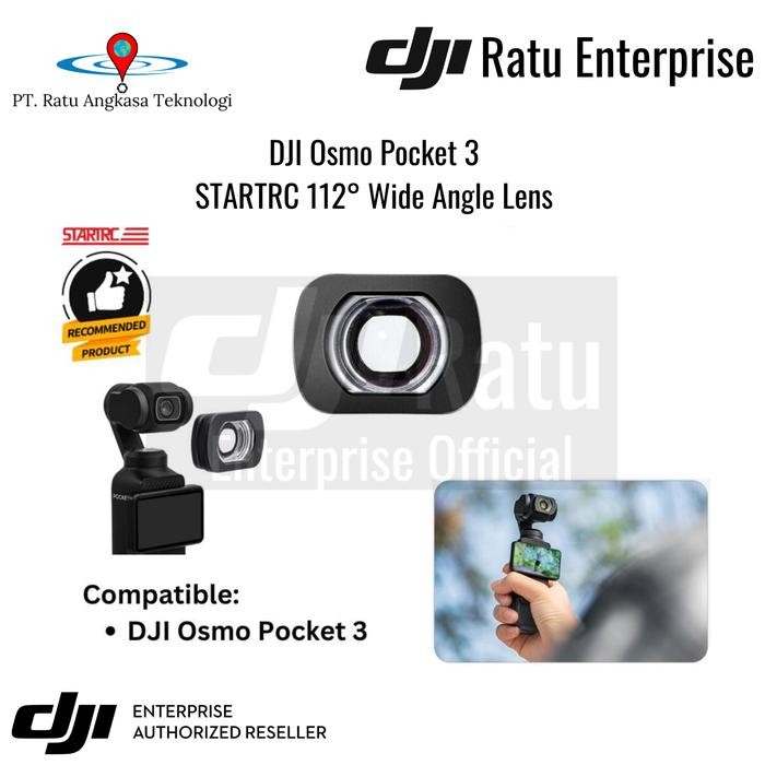 Wide Angle Lens DJI Osmo Pocket 3 Magnetic Filter Lens Lensa Lebar