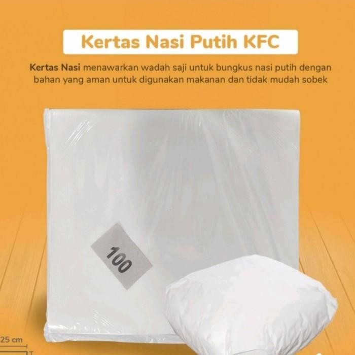 

(Allthebest) kertas nasi kfc/kertas bungkus nasi/nasi bngkus/kertas bungkus