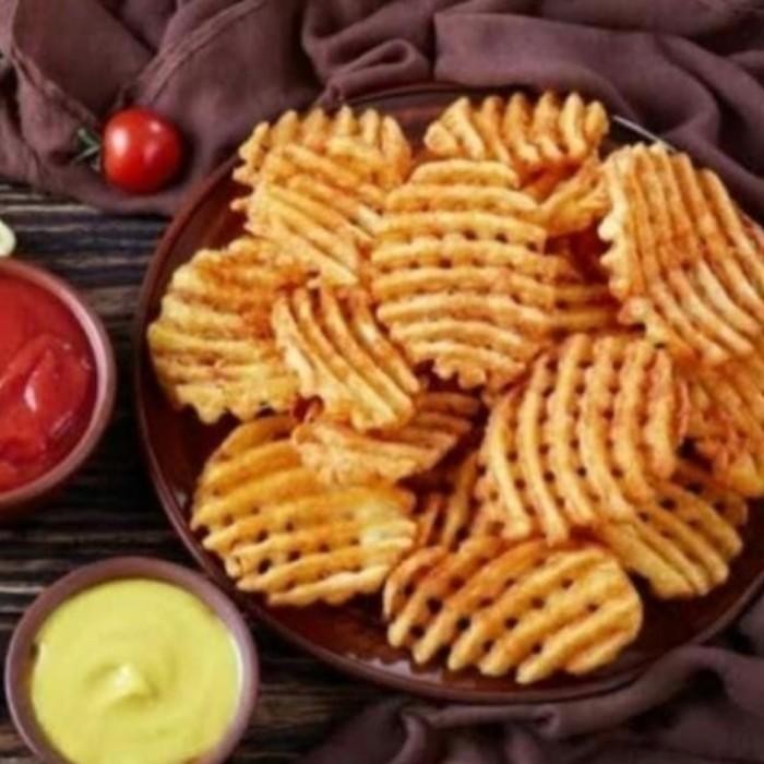 

(Allthebest) Kentang lambweston crisscut twister curly wedges