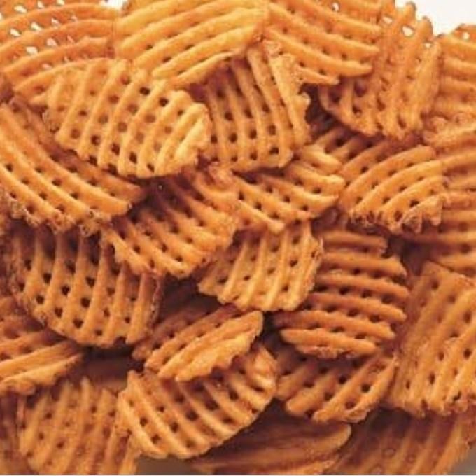 

(Allthebest) Lambweston crisscut waffle fries kentang goreng 2kg kemasan original