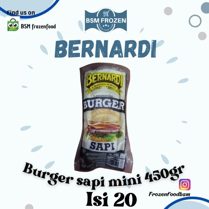 

(Allthebest) burger sapi mini BERNARDI 20 pcs 450 gram