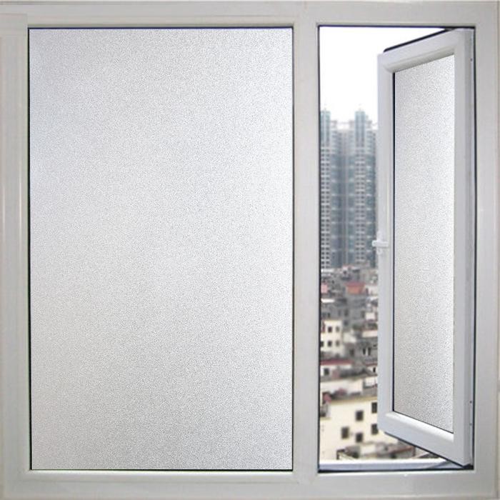 (Allthebest) Stiker Kaca Film Wallpaper Jendela Kaca Rumah Sanblas Buram Polos