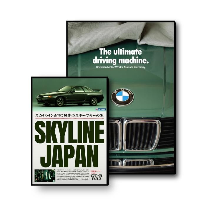 (Allthebest) Frame Box Poster Ukuran A4 A3 Bingkai Fiber Minimalis Tanpa Kaca