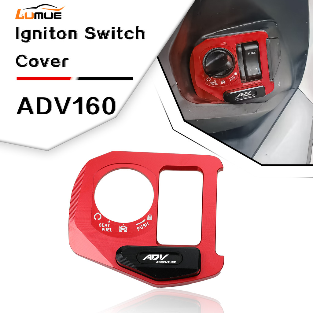Accessories CNC Ignition Switch Cover CNC Electric Door Lock Button Cover Protector For Honda ADV160