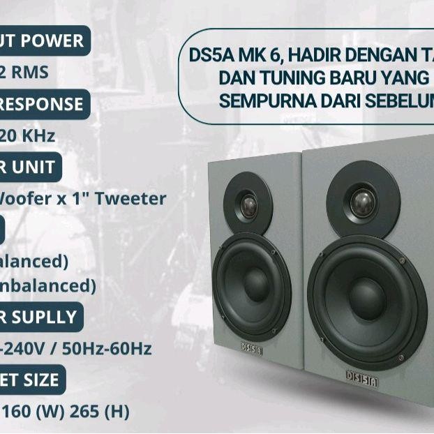 Dolphine Speaker Monitor DS-5A MK6 / DS5A MK6 / DS 5A MK6 Original
