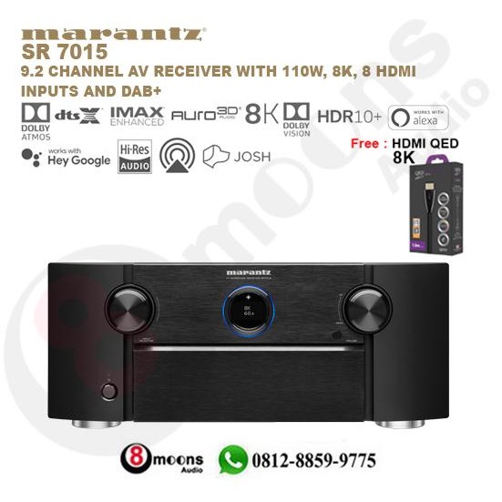 Marantz SR7015 Dolby Atmos DTS X home theatre amplifier