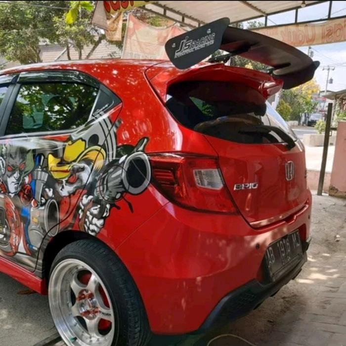 spoiler honda new brio model js racing