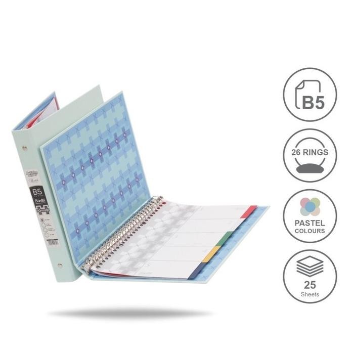 

BANTEX BINDER KULIAH SEKOLAH KERJA SIZE B5 26 LUBANG - MOTIF BATIK KODE 1178