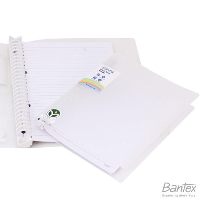 

BANTEX BINDER POLOS A5 20 RING TRANSPARAN KODE 1193