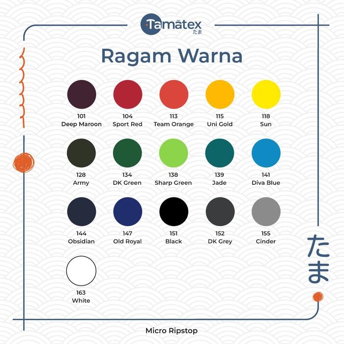 

KAIN MICRO RIPSTOP POLYESTER RIBSTOK RIBSTOCK KOTAK KODE 907