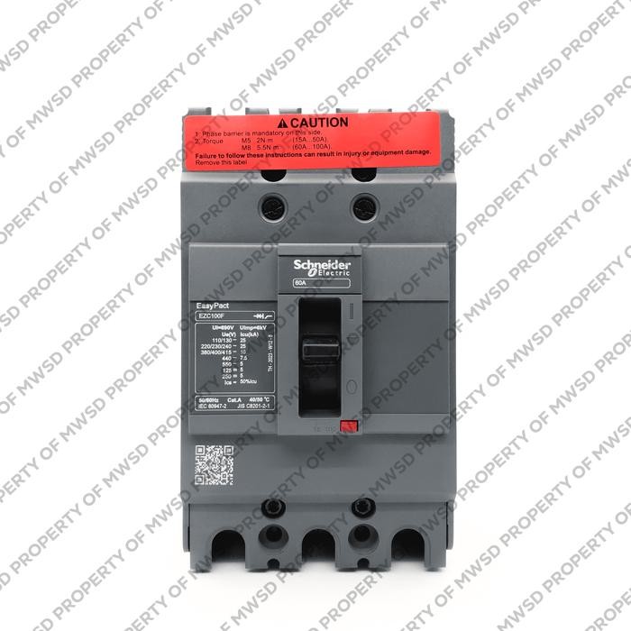 Schneider Mccb 10Ka Ezc100F 3P 60A Ezc100F3060
