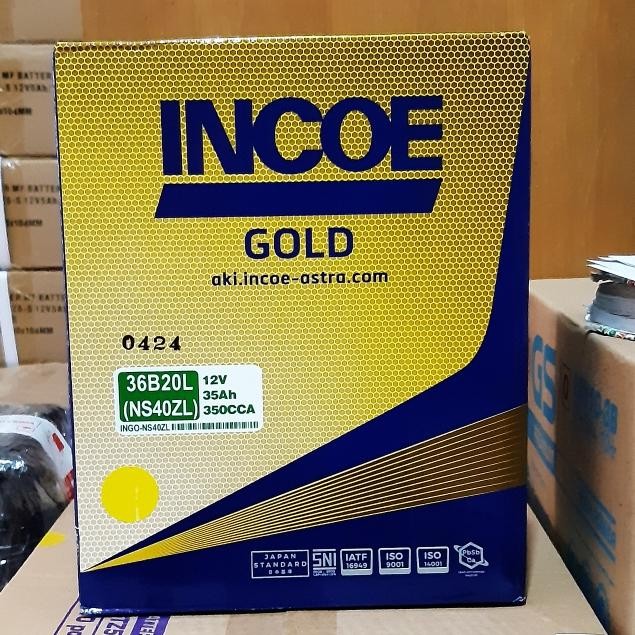 Aki Mobil Toyota Agya, Ayla, Ertiga Incoe Gold Ns40Zl Aki Basah