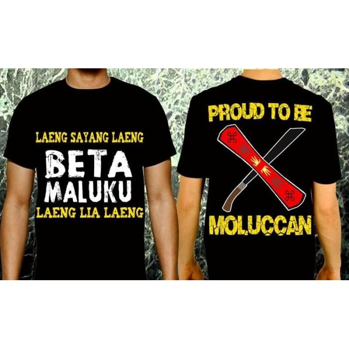 (Allthebest) Kaos Ambon / Kaos Maluku / Kaos Daerah / Beta Maluku HITAM