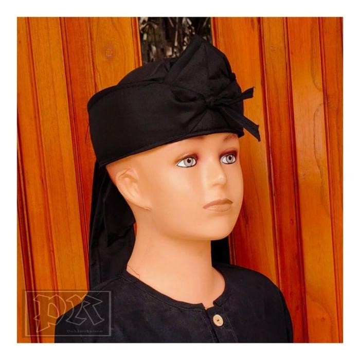 ORIGINAL Blangkon sunda Jawa Anak hitam polos size Anak Usia 1 Tahun Sampai 8 Tahun READY STOCK