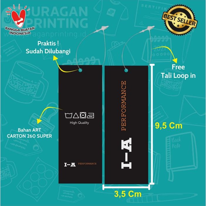 

Hangtag Baju/ Hang tag Label Harga Pakaian / Price Tag Baju Ivory