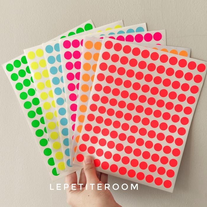 

STIKER DOT WARNA WARNI / STIKER BULAT WARNA / STIKER LABEL BULAT DOT