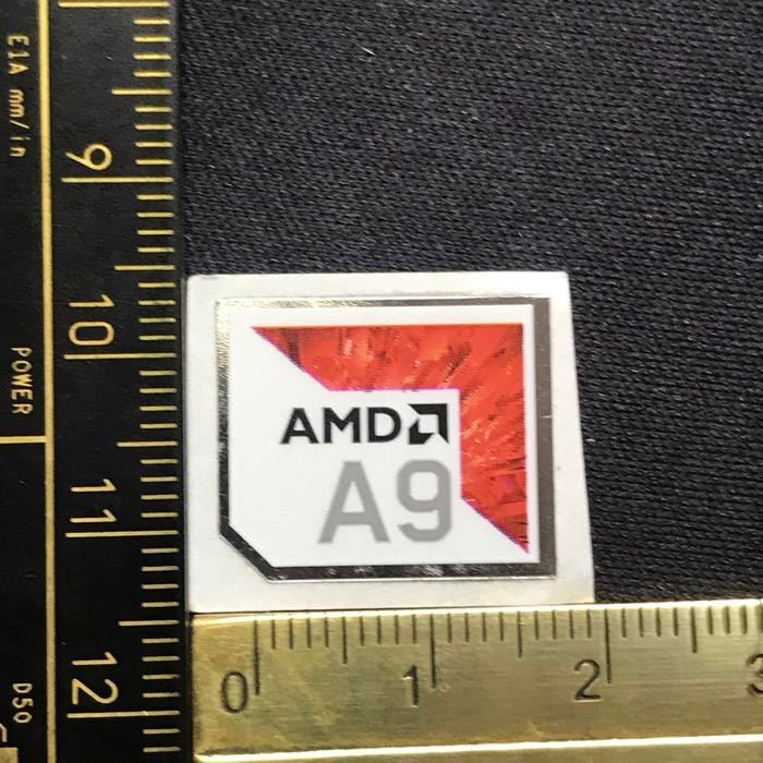 

Sticker stiker logo AMD A9 8th gen ori