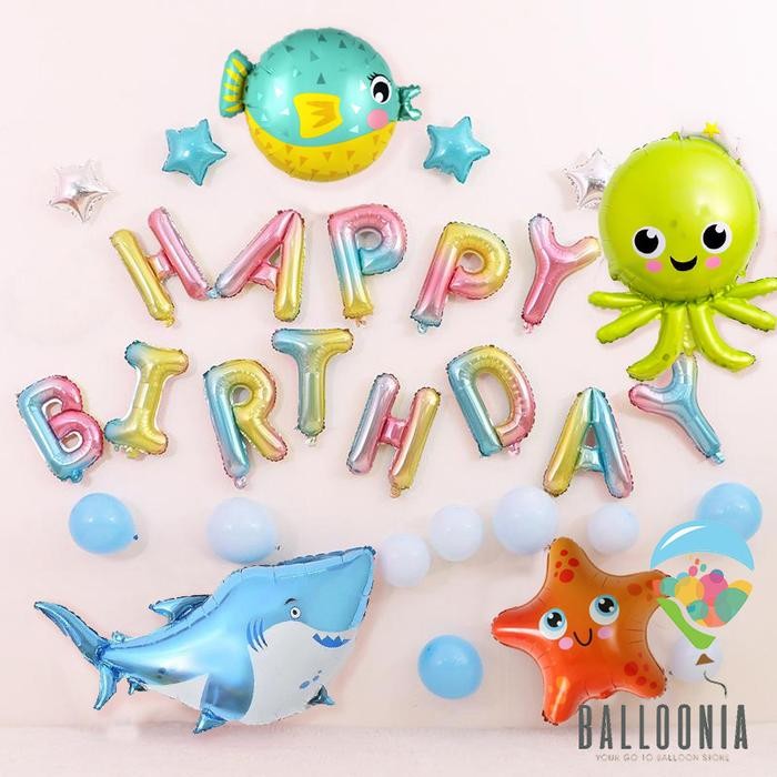 

Terlaris SET Balon Foil Birthday Ocean Gradient Balon Dekorasi Ulang Tahun SALE