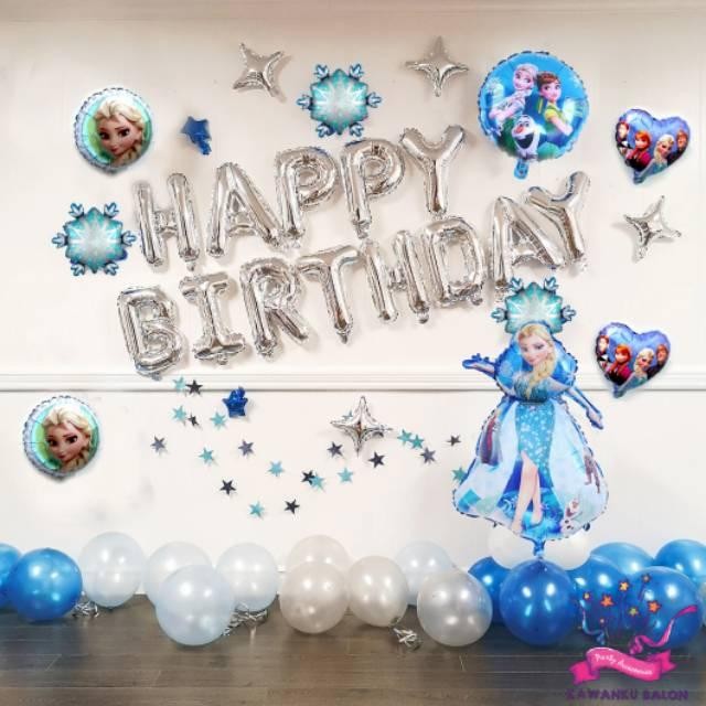 

Terlaris FROZEN DEKORASI SET SILVER/BALON FOIL FROZEN/TEMA FROZEN SALE
