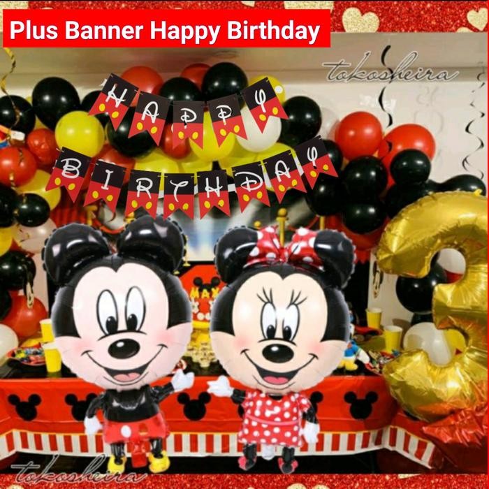 

Terlaris Paket Dekorasi Ulang Tahun Balon Mickey Minnie Mouse Balon Angka Jumbo SALE