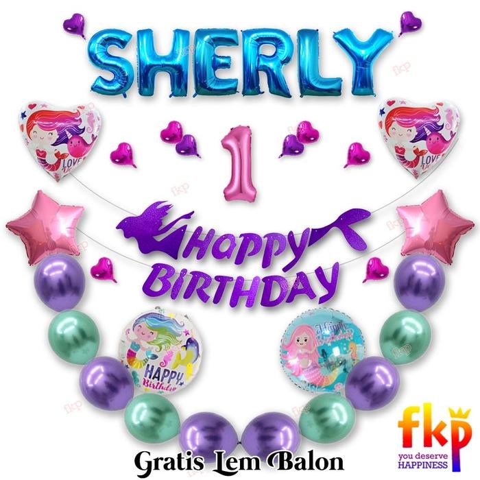 

Terlaris Paket Dekorasi Ulang Tahun Mermaid / Dekor Balon Ultah Putri Aeriel SALE