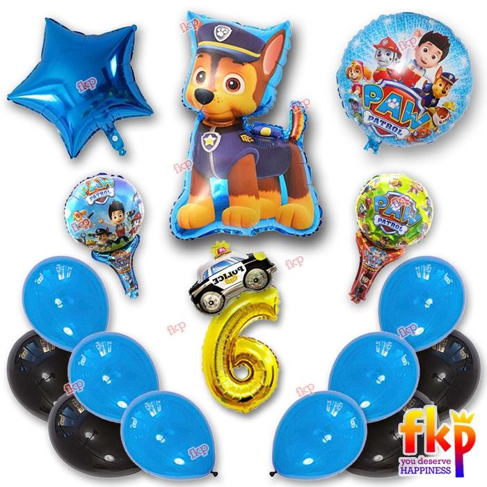 

Terlaris Paket Simpel Paw Patrol Chase Police Car - Balon Dekorasi Ulang Tahun SALE