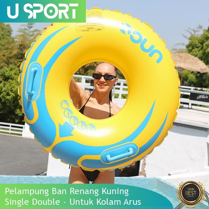 Bestway Watersport - Pelampung Ban Renang Kuning Single/ Double Untuk Kolam Arus