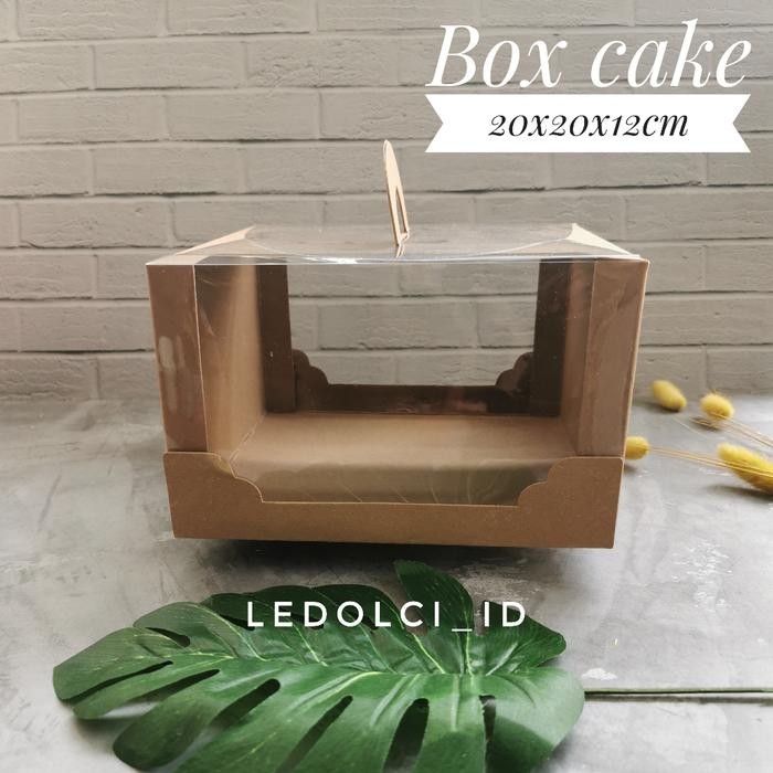 

Lecy.store2 (5 PCS) 42012 BOX CAKE DUS KUE KRAFT MIKA TEMBUS PANDANG S 20x20x12