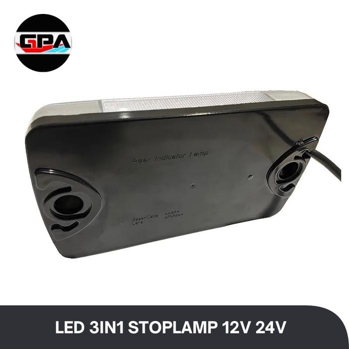 Laris Led Stoplamp 3In1 12V 24V Per Pcs Hella Duraled Kupu Lampu Bak Stoplamp Lampu Belakang