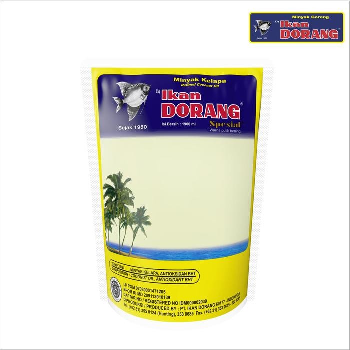 

Ikan Dorang Special - Coconut Cooking Oil - Pouch 1900ml