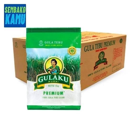 

Gula Pasir Gulaku Premium 1 kg - 1 Dus Isi 24 pcs