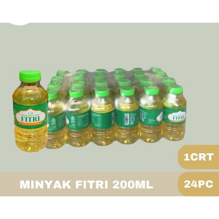 

Minyak goreng 200ml FITRI 200ML 1 KRAT ISI 24 BOTOL
