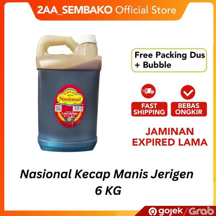 

Nasional Kecap Manis Sedap Harum Jerigen 6 KG