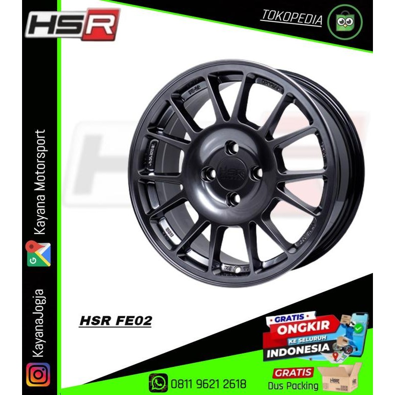 Ready Velg Mobil Ring 16 HSR Velg Mobil WRC ( Rally 1075 ) R16 Silver