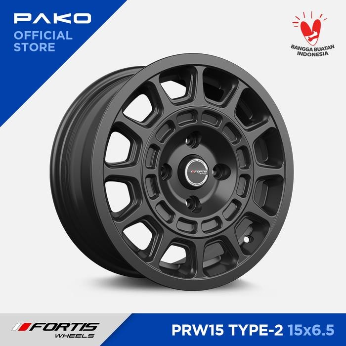 Ready Velg Mobil Fortis Wheels PRW Type 2 Rally Ring 15 - Pako Wheels