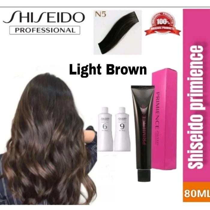 Terlaris Shiseido Primience N5 Light Brown , Cat Rambut Shiseido Hair Color Ready