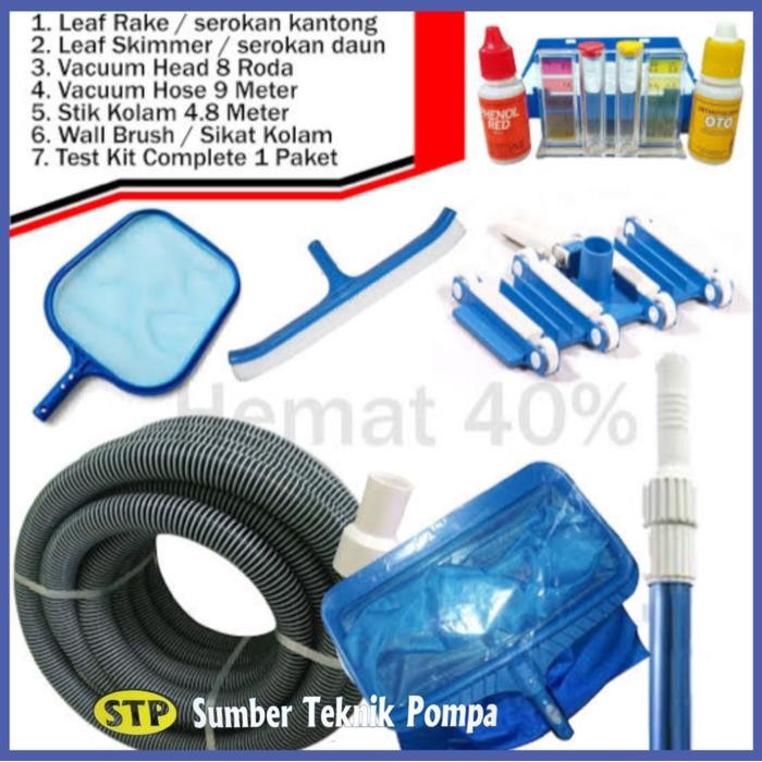 alat vacuum set kolam renang