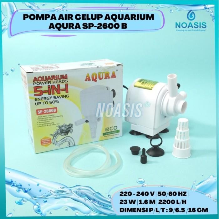 AQURA POMPA AIR CELUP POWER HEAD AQURA SP 2600 B SP - 2600B 23 W