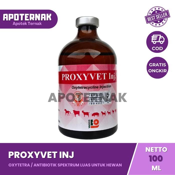 PROXYVET INJ 100ML ANTIBIOTIK SPEKTRUM LUAS HEWAN