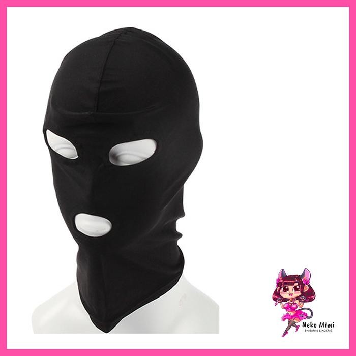 Neko Mimi Bondage Hood Open Mouth And Eyes Mask Tutup Kepala #Mas002 Kode 1056