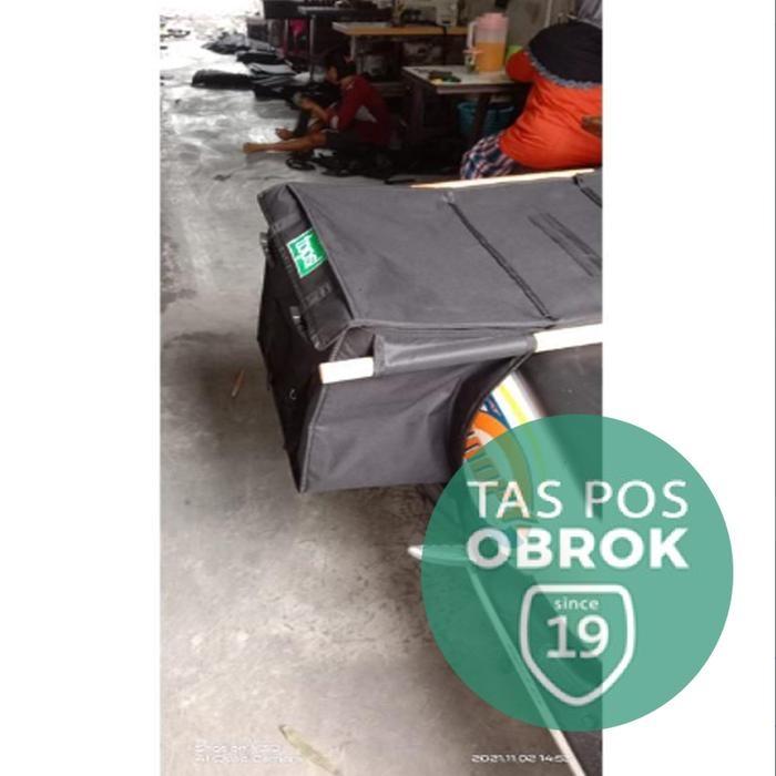 TAS POS OBROK JAYA TAS MOTOR ANTI AIR TEBAL KUAT TAS OBROK POS KURIR KERANJANG MOTOR KECIL BESI KODE