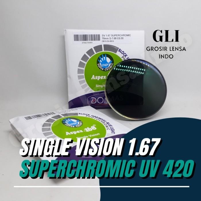 alfa SV BLUECROMIC Indeks 1.67 Tipis Dan Aspheris by DOMAS