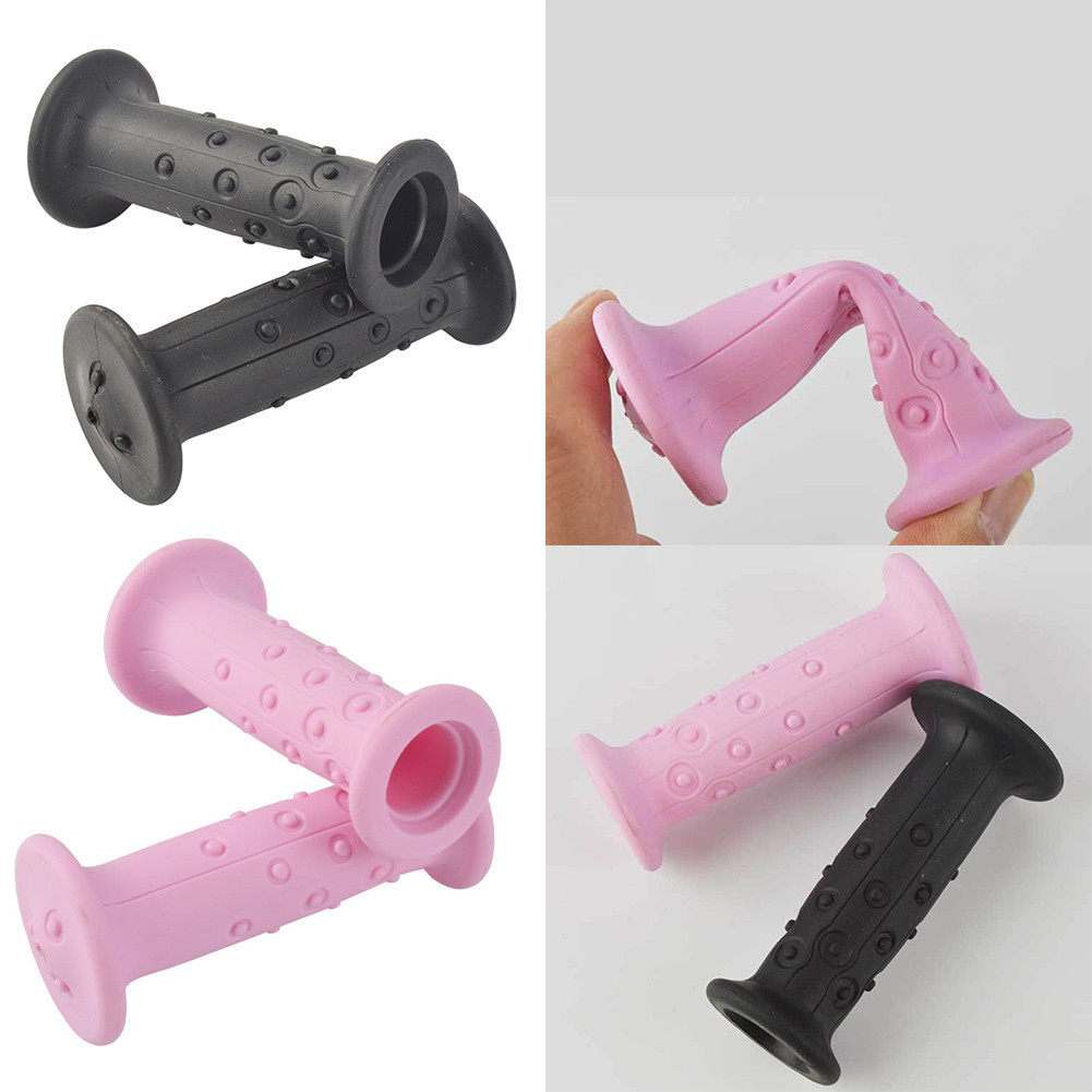 IMPORT 1 Pair Rubber Children Bike Soft Handlebars Grip Rubber Handle Cove For 19mm Handlebar