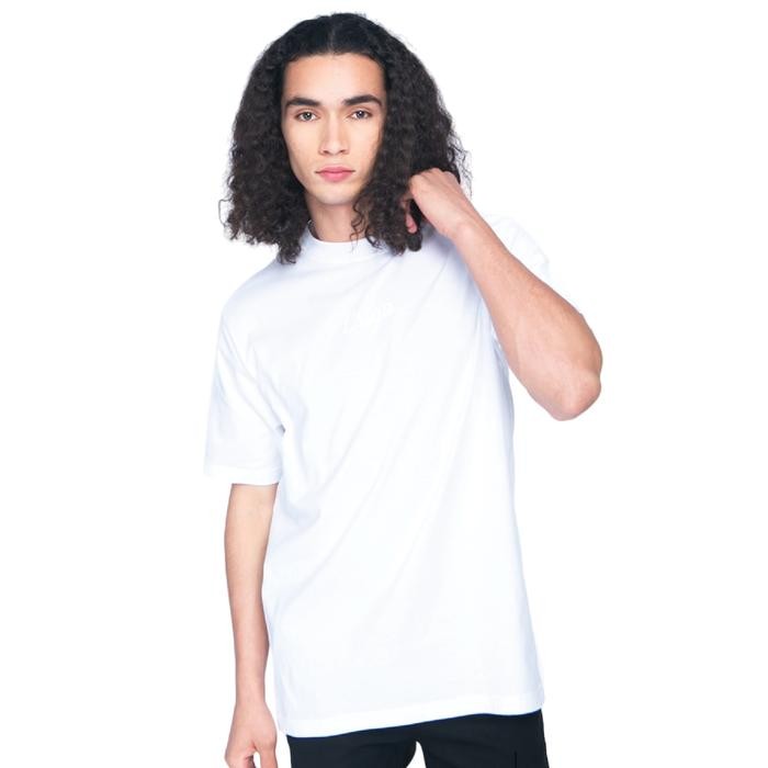 Erigo T-Shirt Oversize Delvin White - Kaos Oversize Putih Pria & Wanita