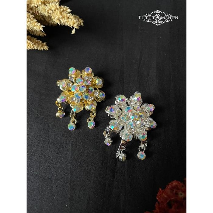 SIAPKIRIM Bros Mini Batu Besar / Bros Blangkon Aksess Gold READY STOCK