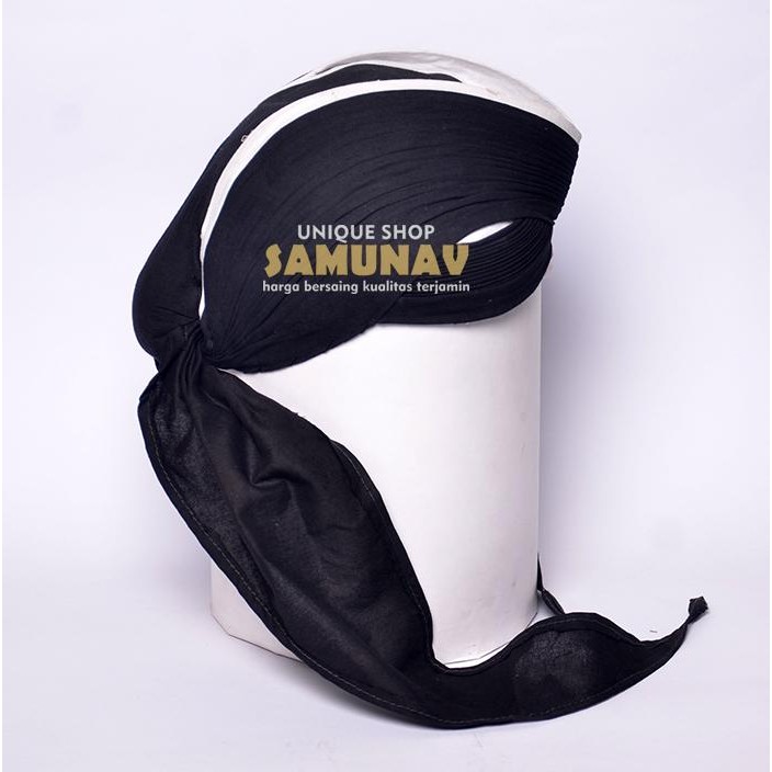 DISKON Blangkon Lipat Jogja Kliwir Hitam Lis Putih READY STOCK