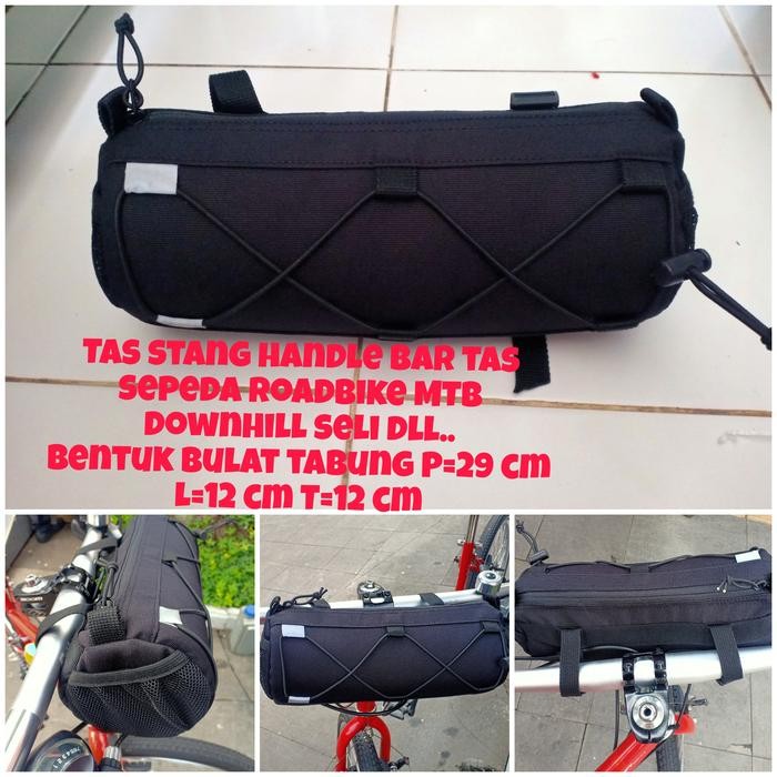 ASLI tas stang sepeda tas depan handle bar sepeda roadbike MTB seli lipat READY STOCK