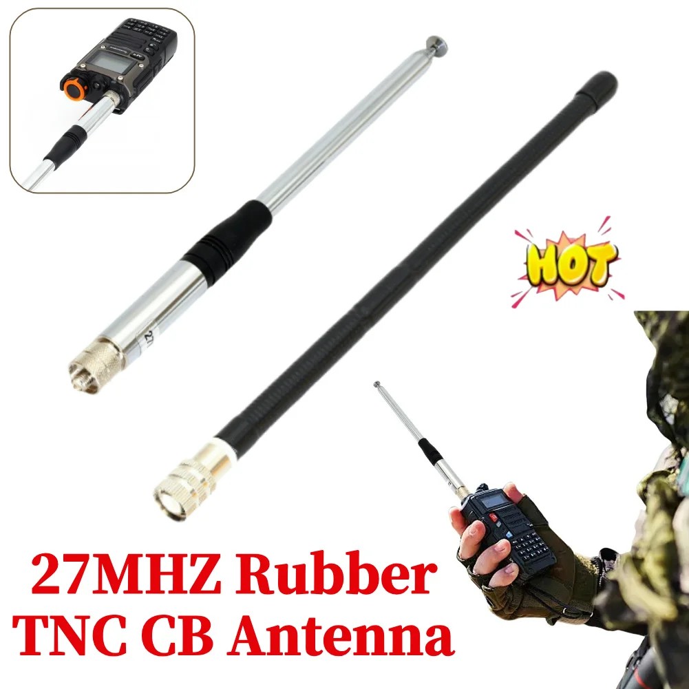 27MHz HT Amateur Antennas SMA Female 23cm-130cm Walkie Talkie Handheld Extended CB Antenna for CB